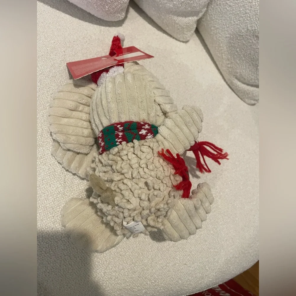 NWT holiday elephant dog toy